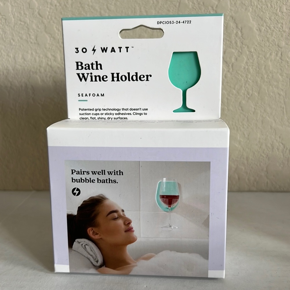 30 Watt bath wine glass holder